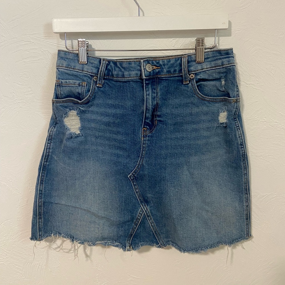 Denim mini skirt